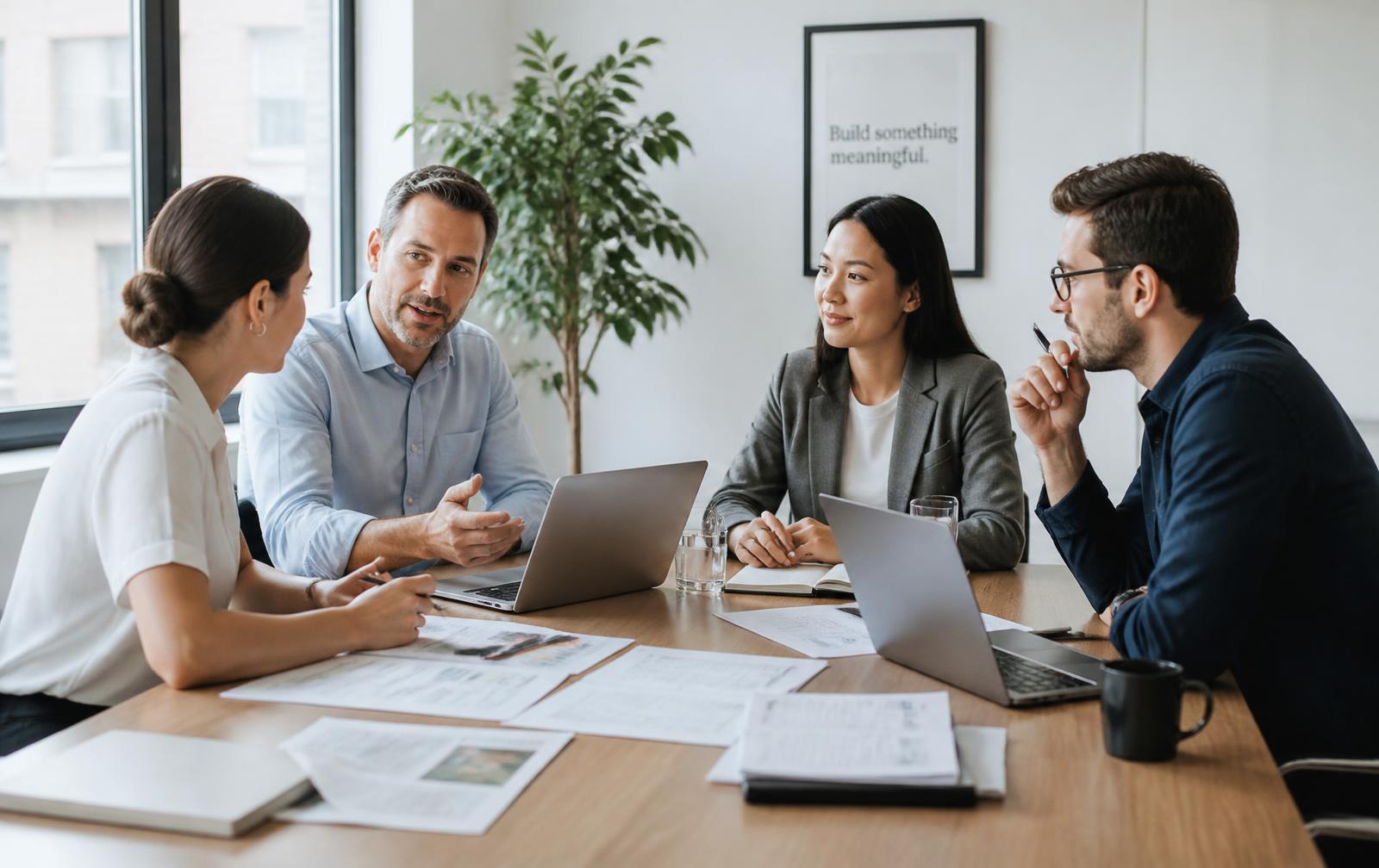 BIGBRO LLC team reviewing performance reports in the Albuquerque office